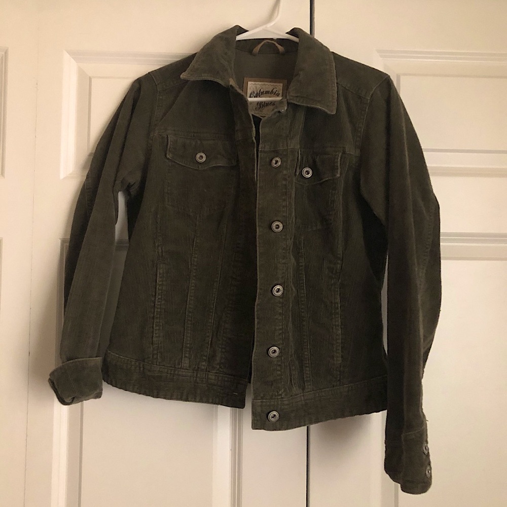 olive vintage Columbia corduroy jacket